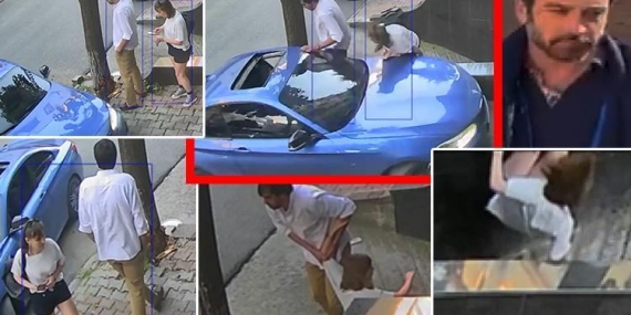 Bayrampaşa’da eski eş dehşeti kamerada: Üzerine arabayı sürdü