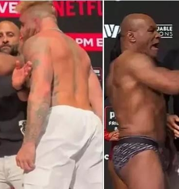 Dünyanın beklediği maç öncesi olay! Mike Tyson, Jake Paul’u tokatladı ve ortalık karıştı