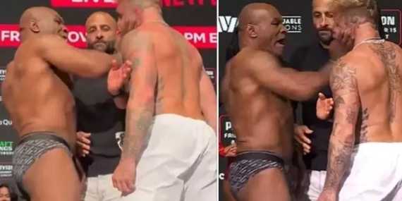 Dünyanın beklediği maç öncesi olay! Mike Tyson, Jake Paul’u tokatladı ve ortalık karıştı