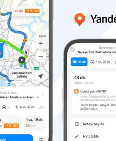 Yandex Maps yeni geliştirdiği özelliğiyle güzergah boyunca yol ücretlerini gösteriyor